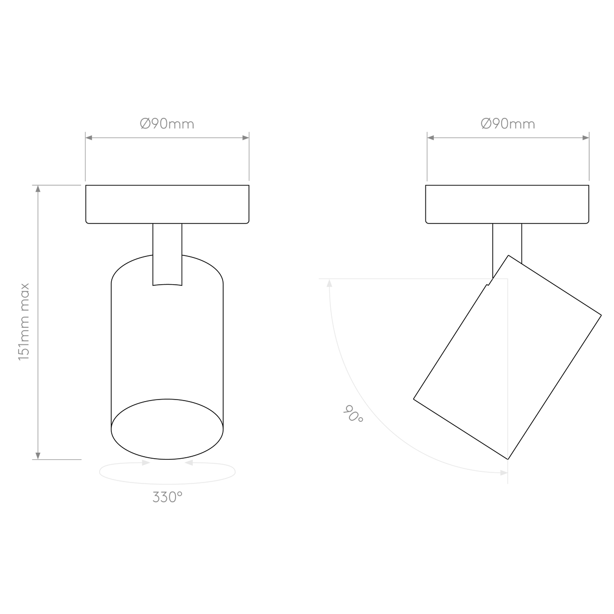 Astro Aqua Single Matt White Bathroom Spotlight