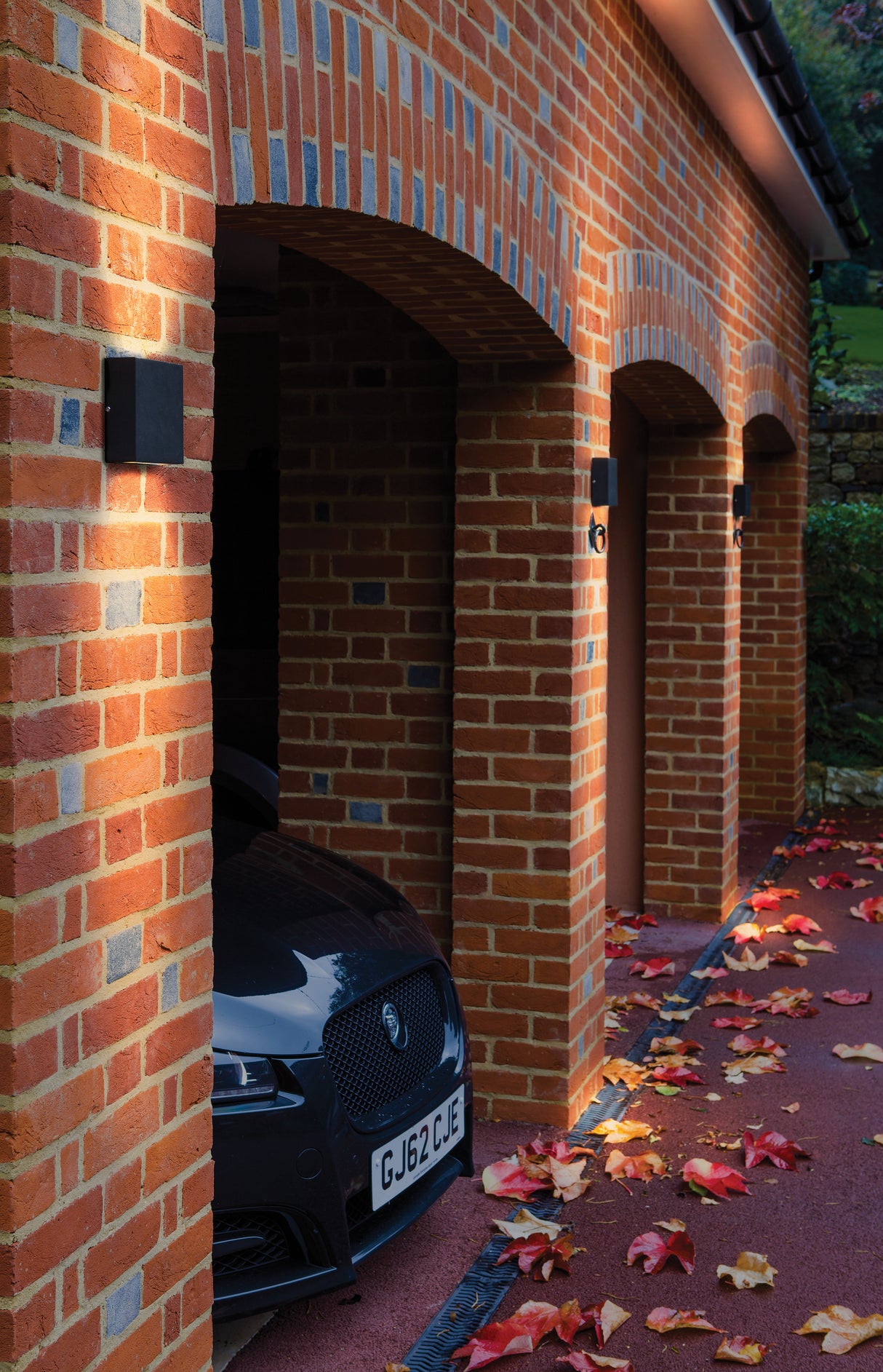 Astro Elis Twin LED Textured Black Outdoor Wall Light