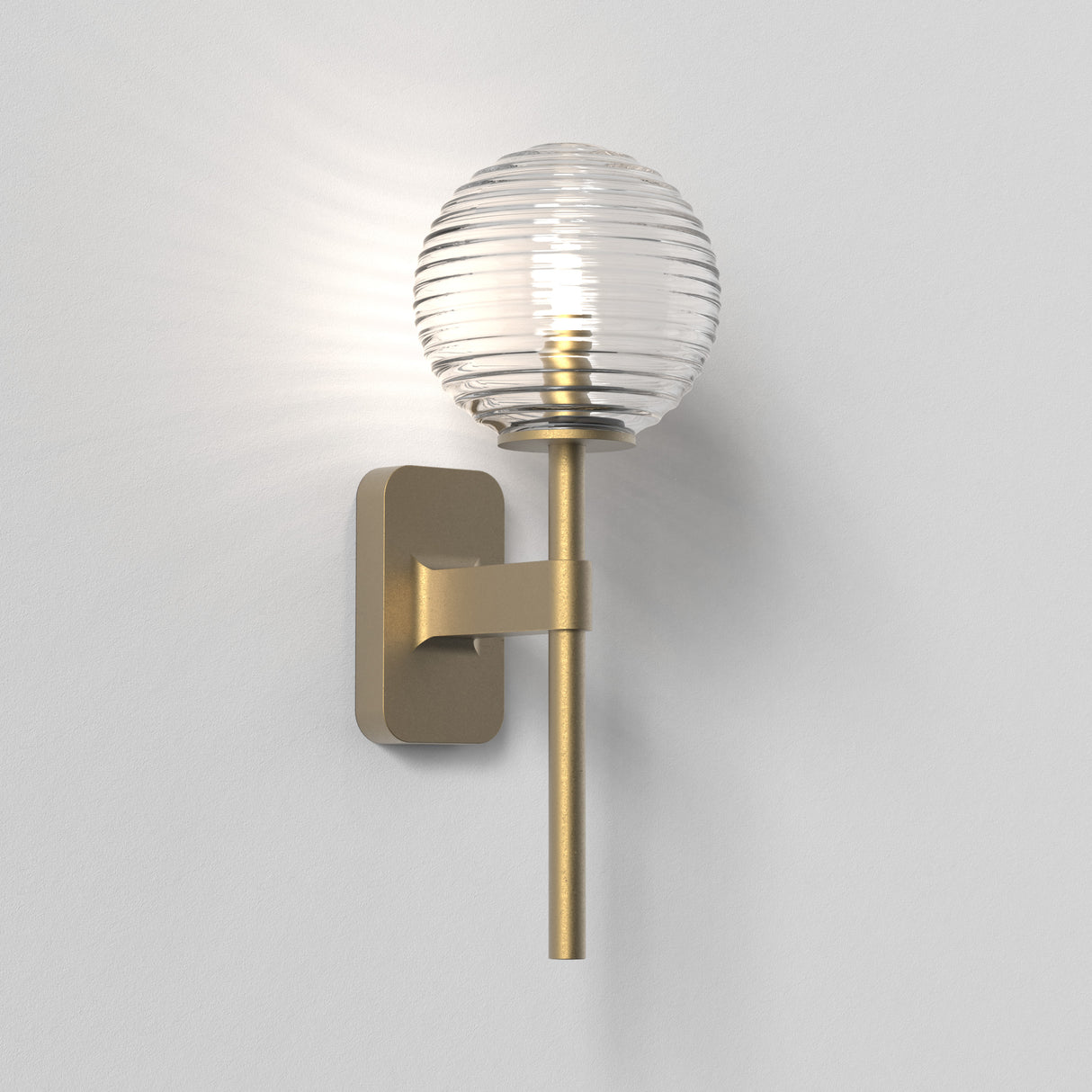 Astro Tacoma Single Antique Brass Bathroom Wall Light