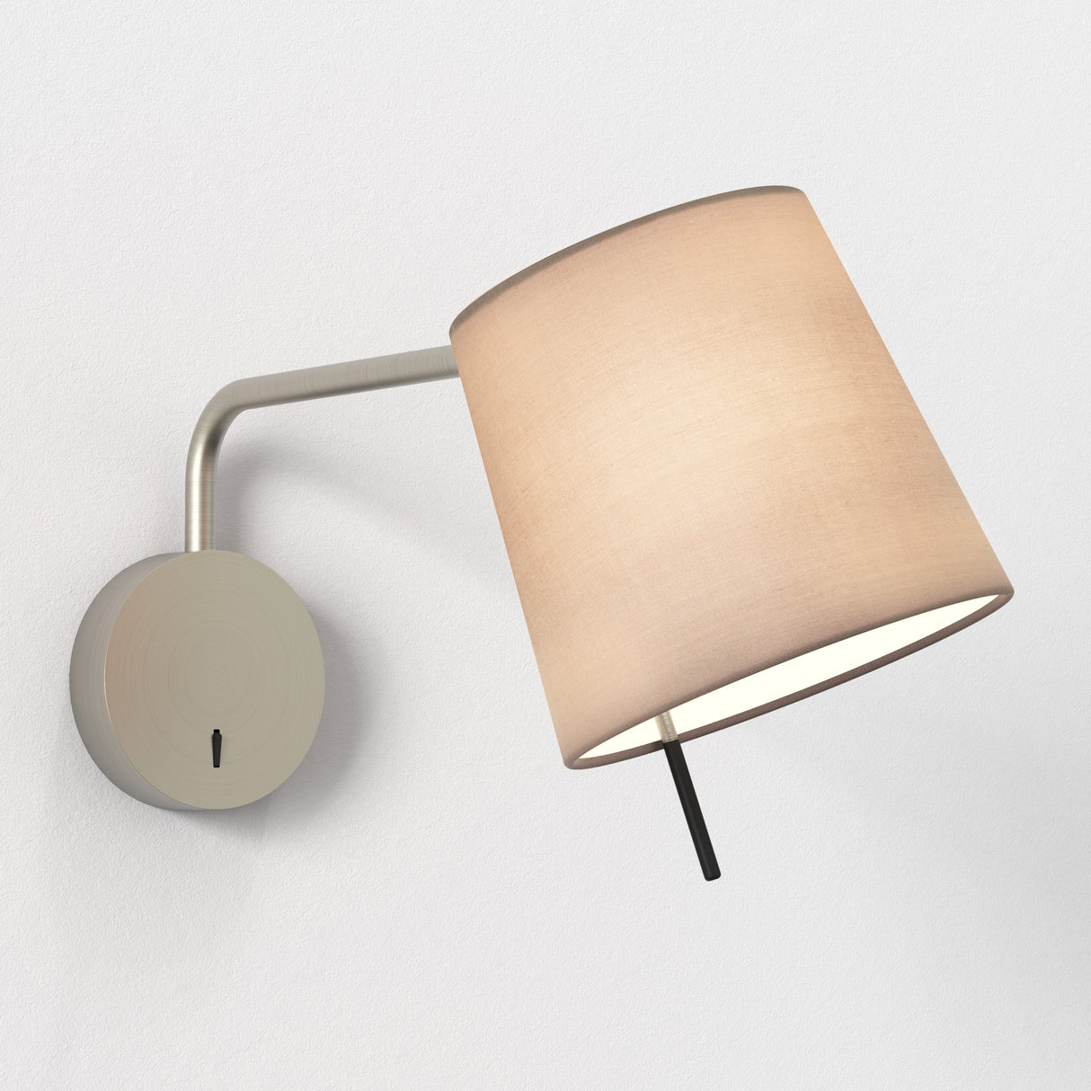 Astro Mitsu Swing Arm Base Matt Nickel Interior Wall Light