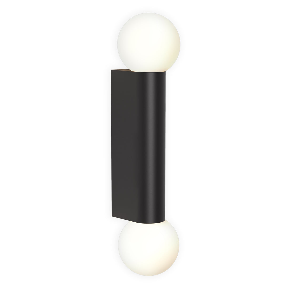 Astro Ortona Twin Matt Black Bathroom Wall Light