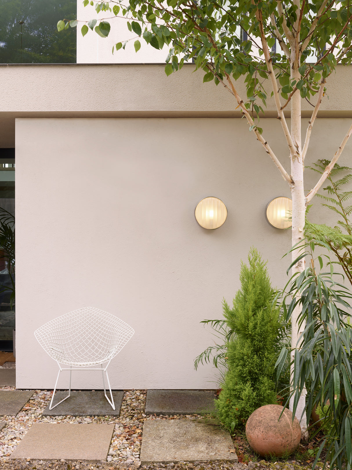 Astro Montreal Round 300 Brushed Stainless Steel Outdoor Wall Light