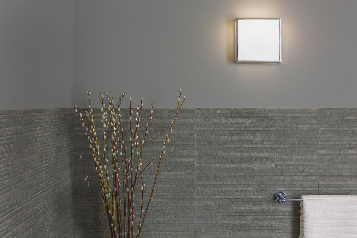 Astro Mashiko 200 Square Polished Chrome Bathroom Ceiling Light