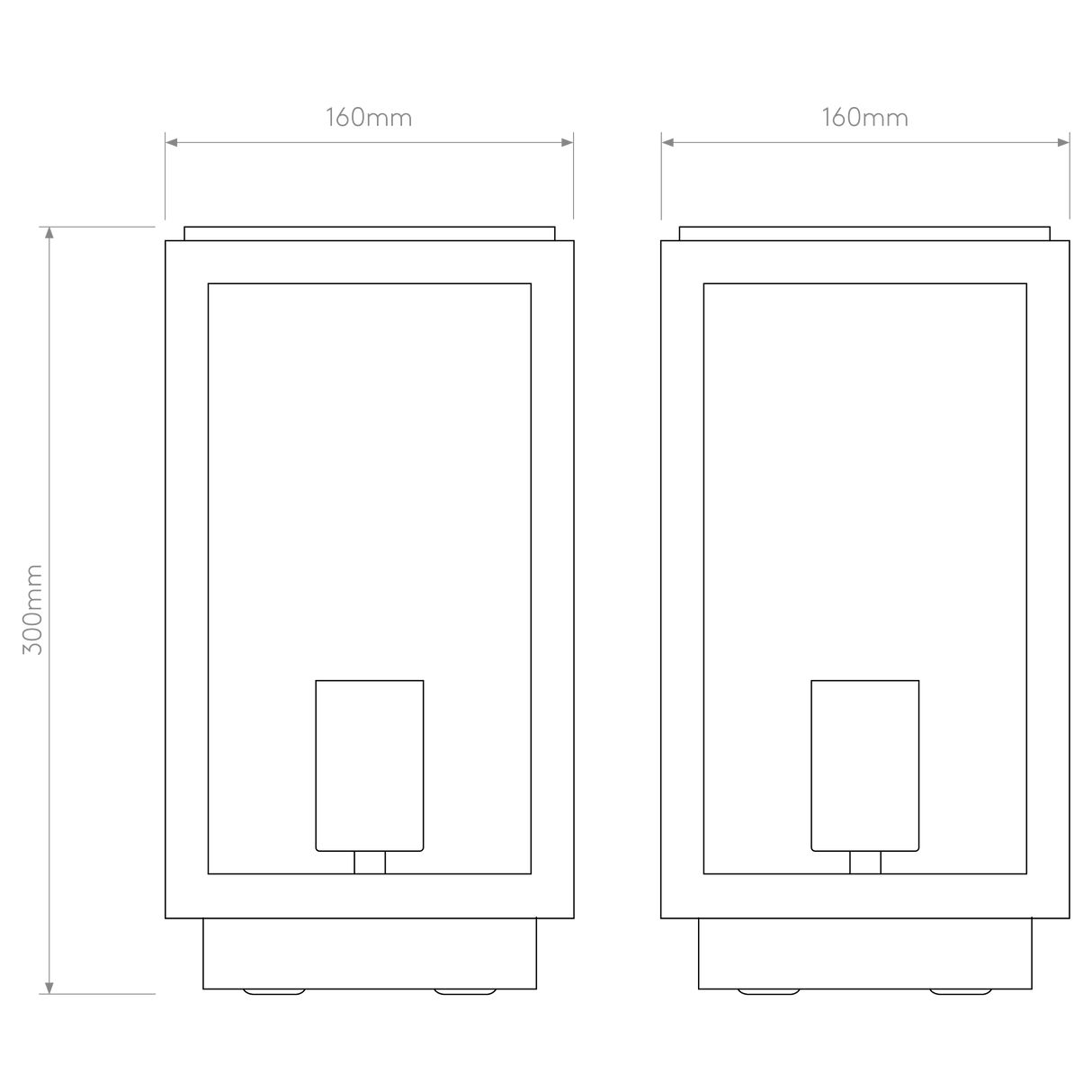 Astro Homefield Pedestal Textured Black Outdoor Pedestal Light