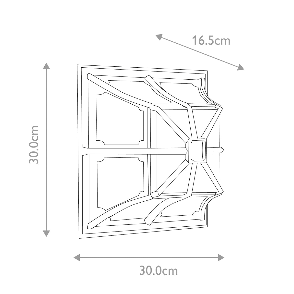 Elstead Chapel 1 Light Flush Lantern