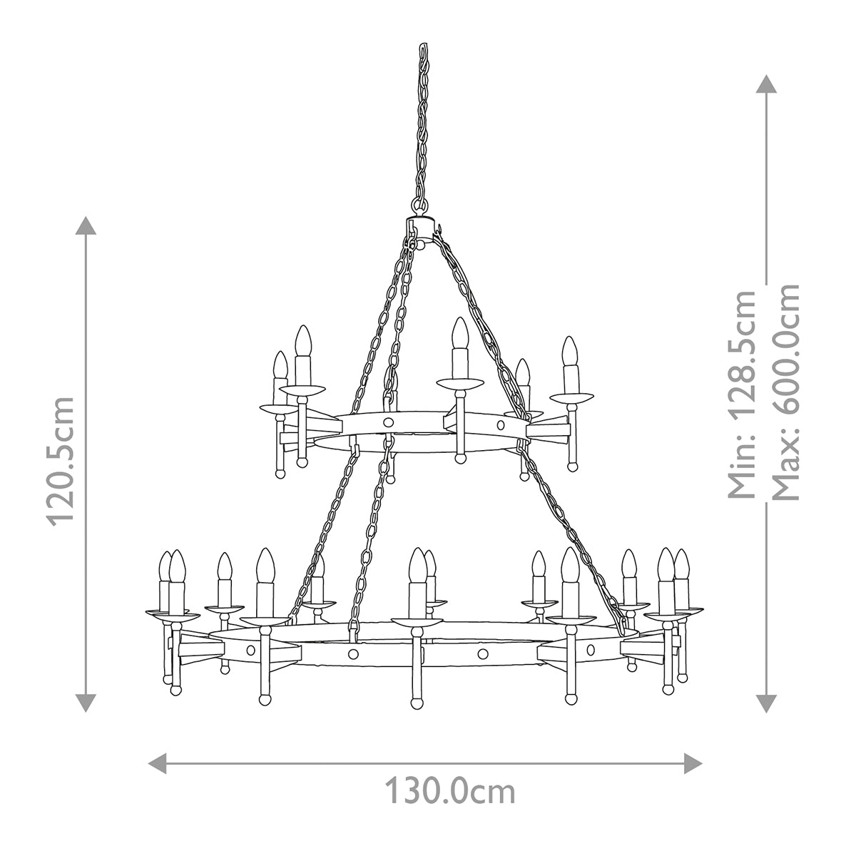 Elstead Cromwell 18 Light Chandelier