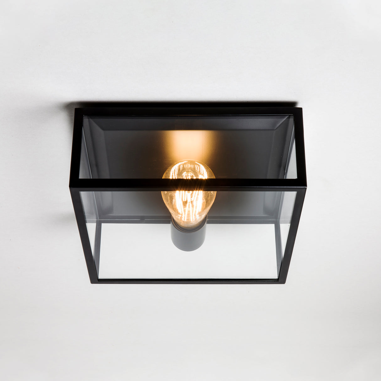 Astro Bronte Matt Black Outdoor Ceiling Light