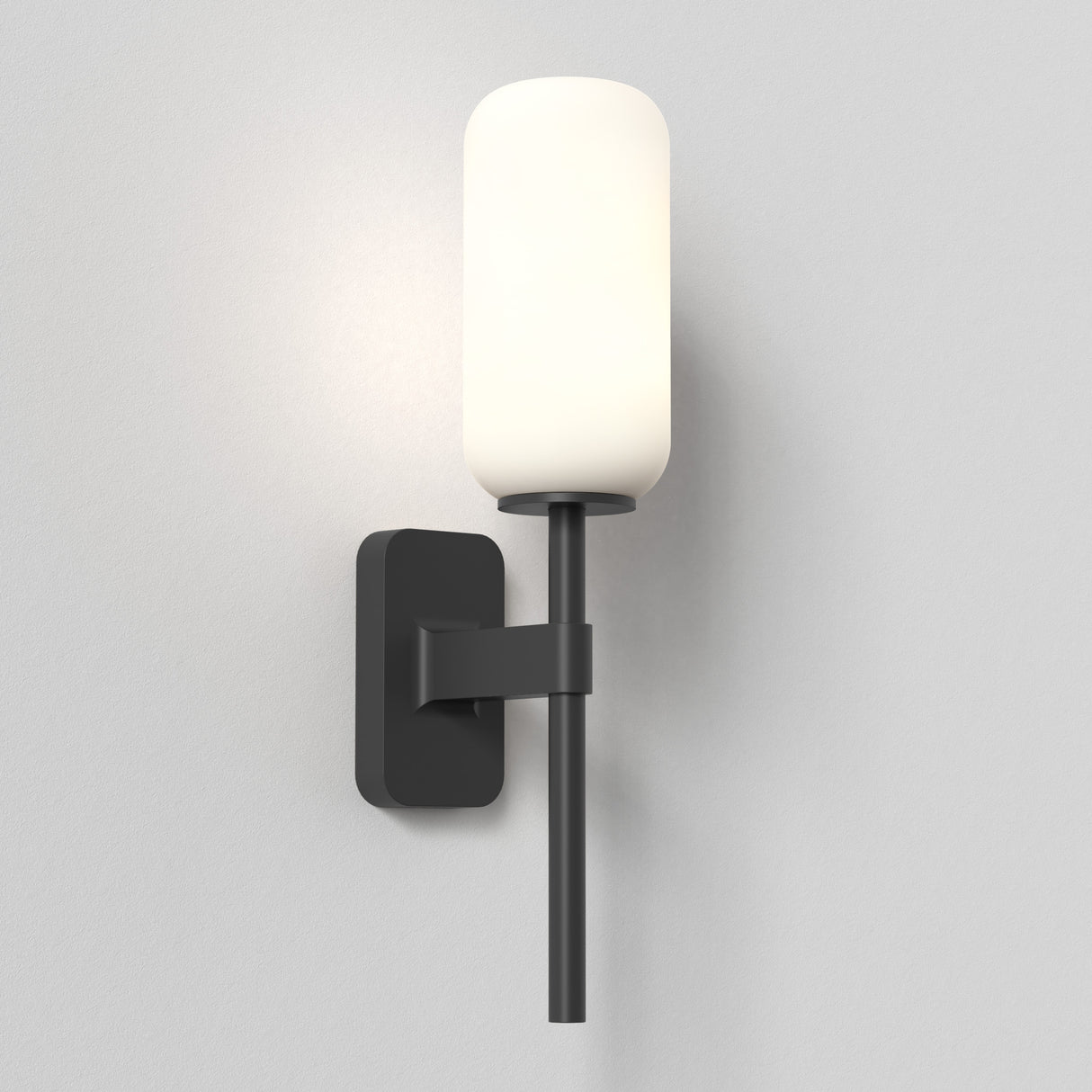 Astro Tacoma Single Matt Black Bathroom Wall Light