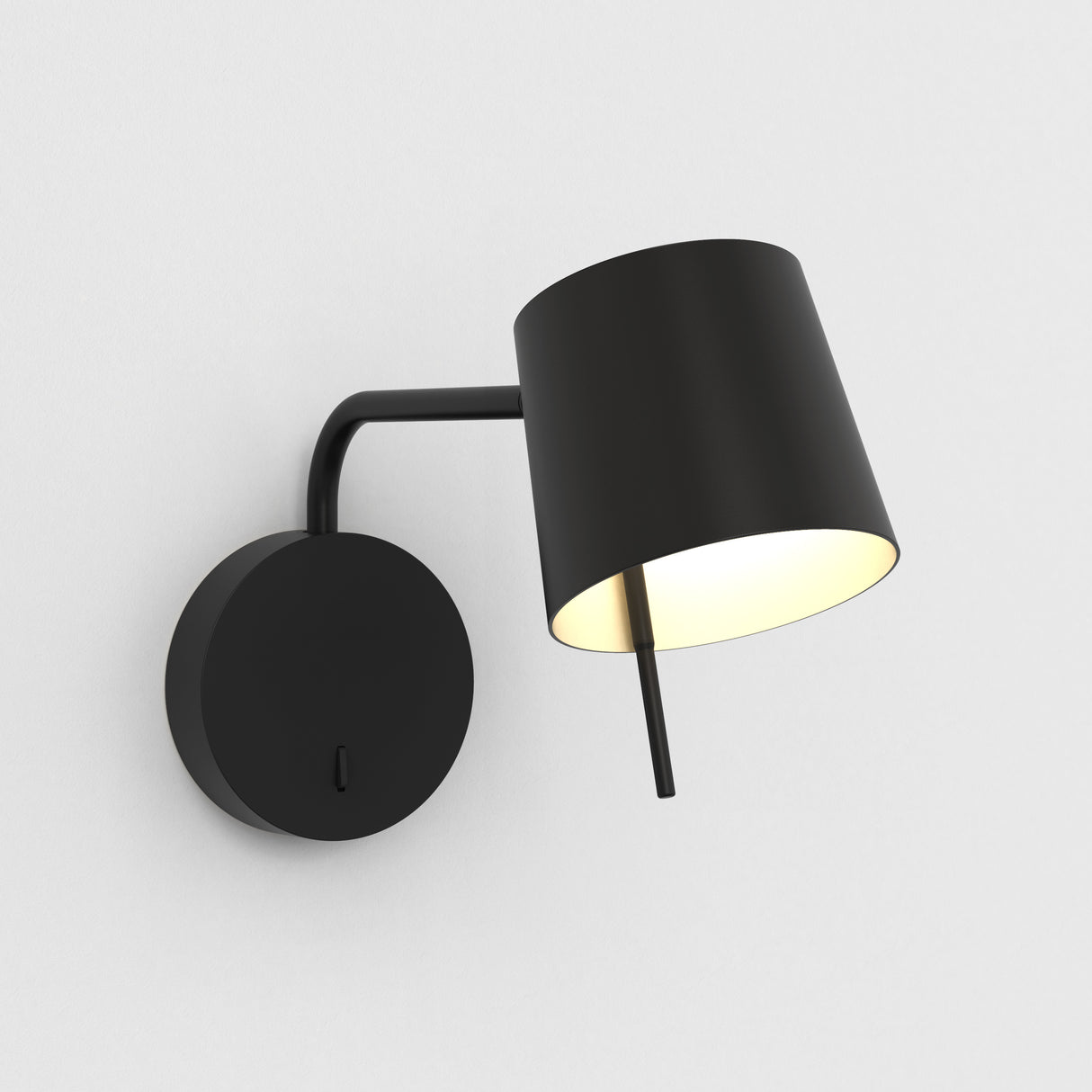 Astro Miura Swing Arm Base Matt Black Interior Wall Light