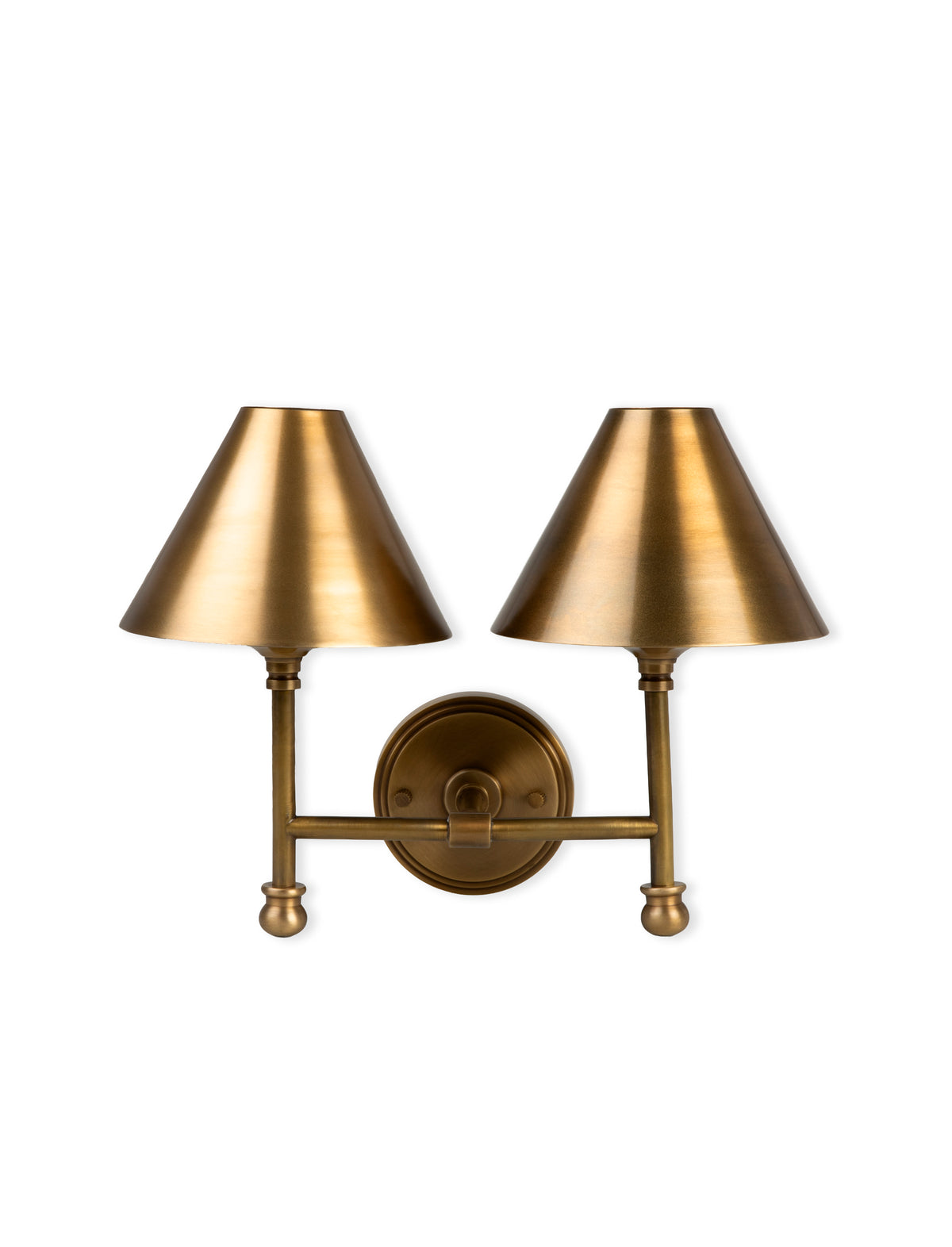 Garden Trading Kelmscot Double Wall Light Antique Brass