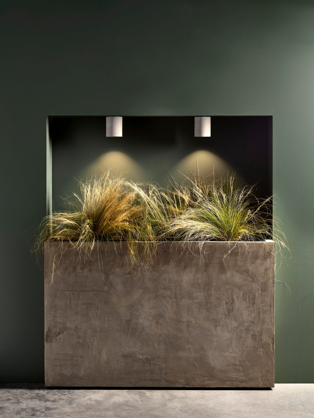 Astro Kos Round Matt Concrete Coastal Downlight