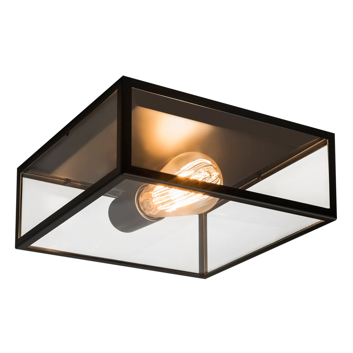 Astro Bronte Matt Black Outdoor Ceiling Light