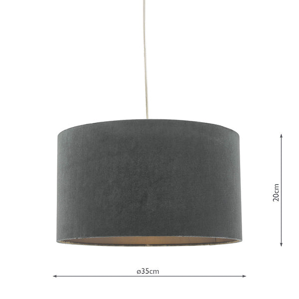 Dar Akavia Easy Fit Pendant Grey – from Amos Lighting + Home
