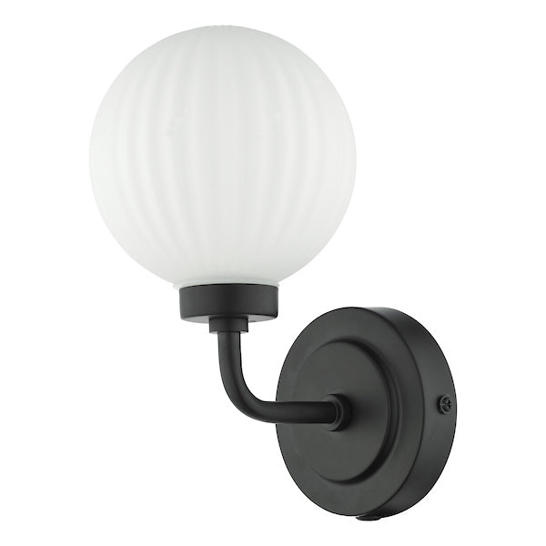 Dar Alrik Bathroom Wall Light Matt Black – from Amos Lighting + Home