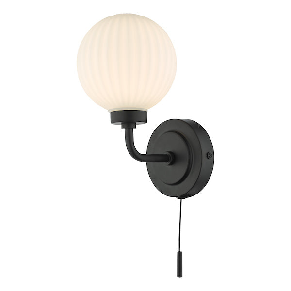 Dar Alrik Bathroom Wall Light Matt Black – from Amos Lighting + Home