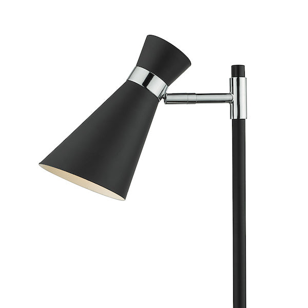 Dar Ashworth Table Lamp Black & Polished Chrome – from Amos Lighting + Home
