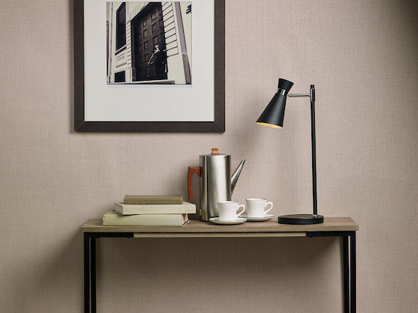 Dar Ashworth Table Lamp Black & Polished Chrome – from Amos Lighting + Home