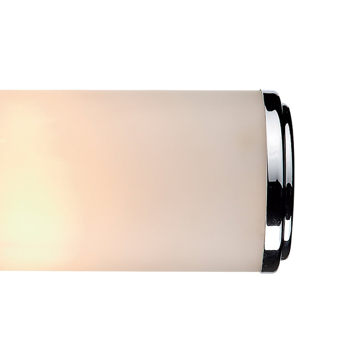 Dar Century Bathroom Wall Light Polished Chrome Opal Glass IP44 – from Amos Lighting + Home