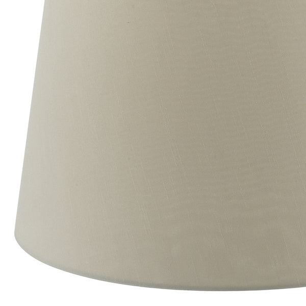 Dar Cezanne 40cm Ecru Faux Silk Tapered Drum – from Amos Lighting + Home