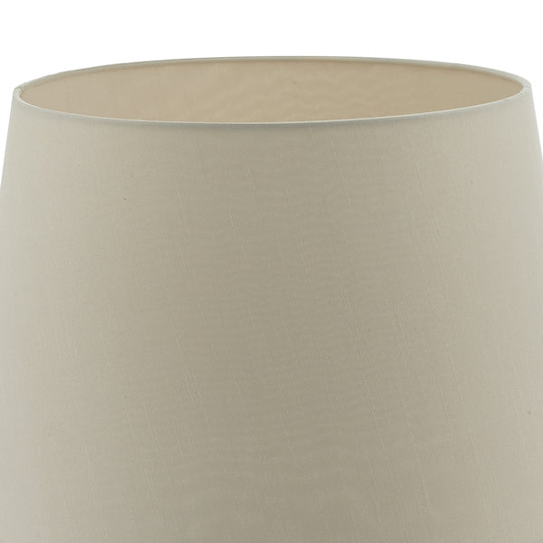 Dar Cezanne 40cm Ecru Faux Silk Tapered Drum – from Amos Lighting + Home