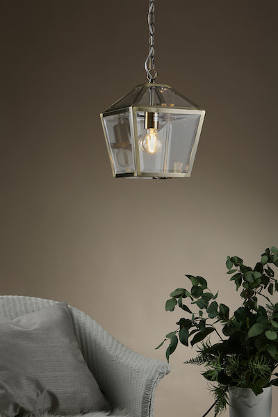 Dar Churchill Lantern Pendant Antique Brass – from Amos Lighting + Home