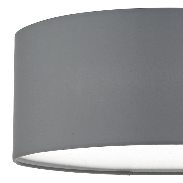 Dar Cierro 3 Light Flush Grey 40cm – from Amos Lighting + Home