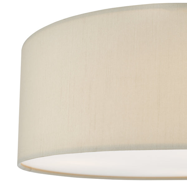 Dar Cierro 3 Light Flush Taupe 40cm – from Amos Lighting + Home