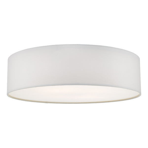 Dar Cierro 4 Light Flush Ivory 60cm – from Amos Lighting + Home