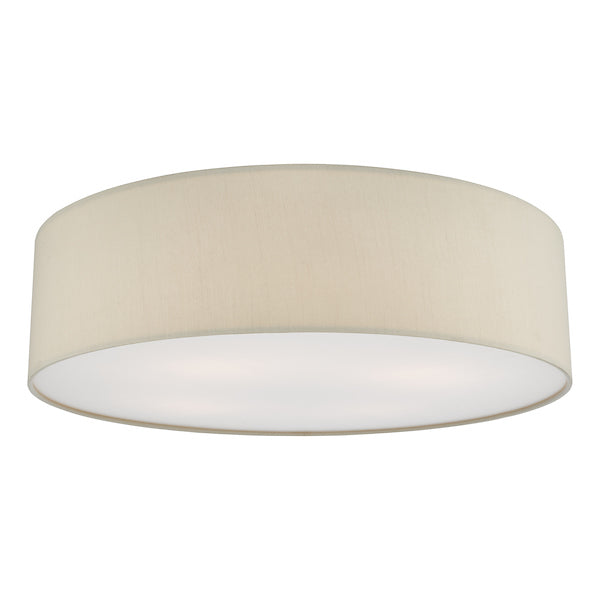Dar Cierro 4 Light Flush Taupe 60cm – from Amos Lighting + Home