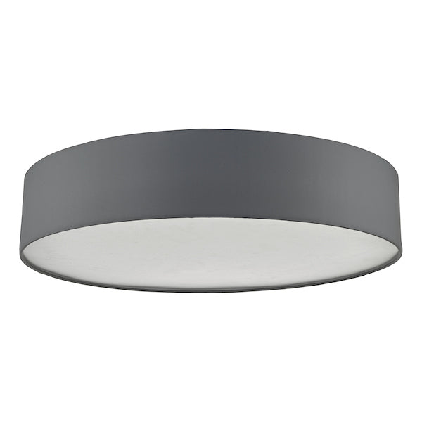 Dar Cierro 6 Light Flush Grey 80cm – from Amos Lighting + Home