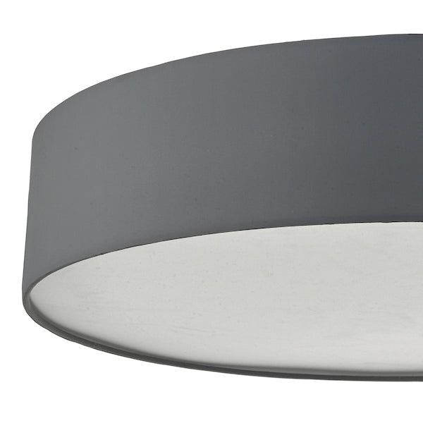 Dar Cierro 6 Light Flush Grey 80cm – from Amos Lighting + Home