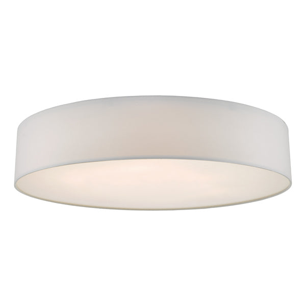 Dar Cierro 6 Light Flush Ivory 80cm – from Amos Lighting + Home