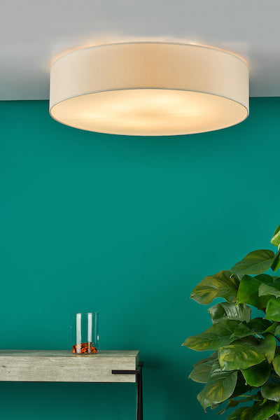 Dar Cierro 6 Light Flush Taupe 80cm – from Amos Lighting + Home