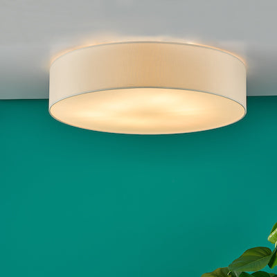 Dar Cierro 6 Light Flush Taupe 80cm – from Amos Lighting + Home