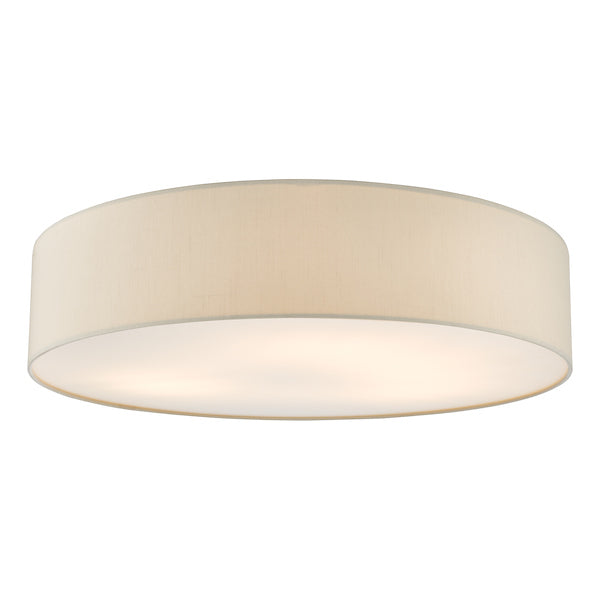 Dar Cierro 6 Light Flush Taupe 80cm – from Amos Lighting + Home