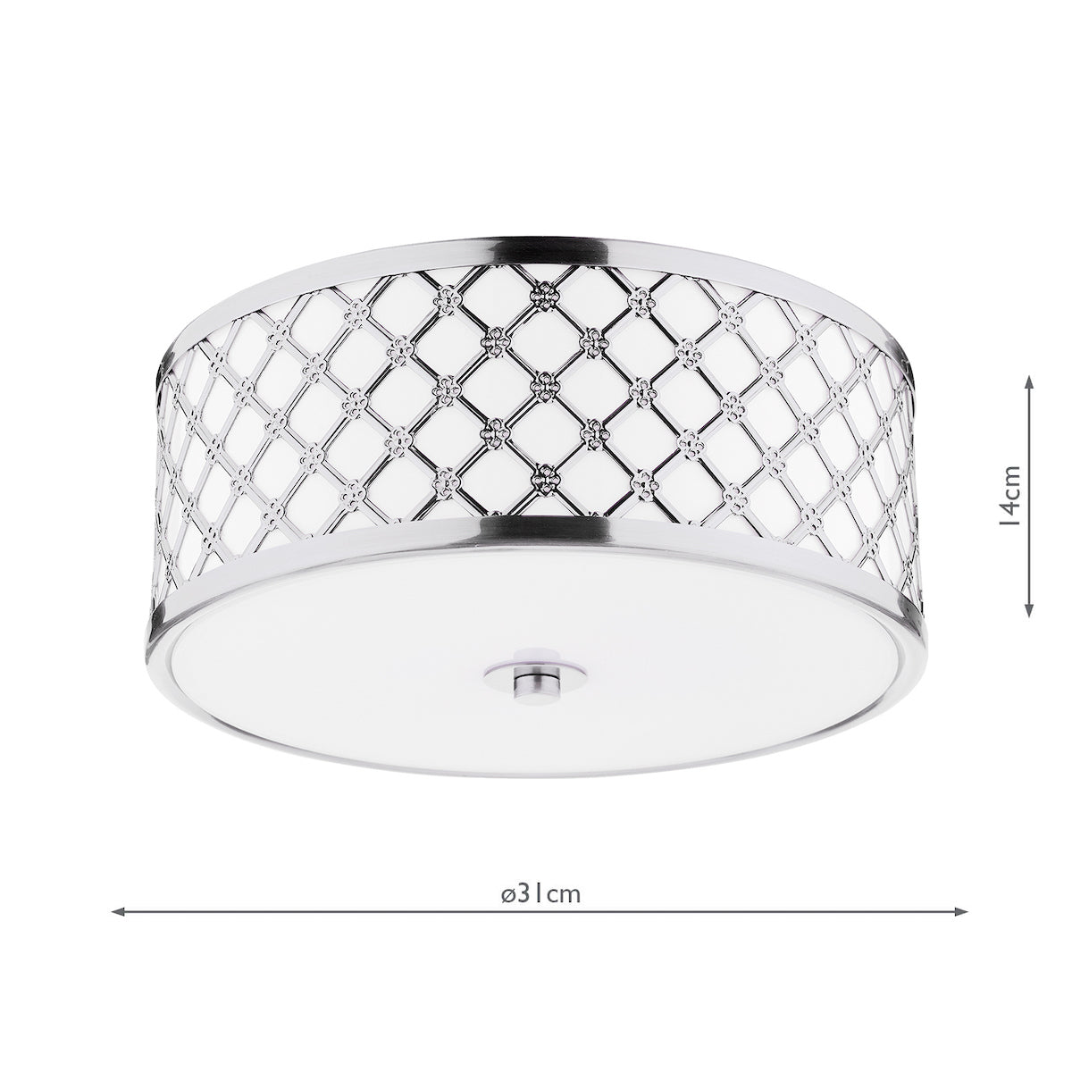 Dar Civic Small Flush Ceiling Light – from Amos Lighting + Home