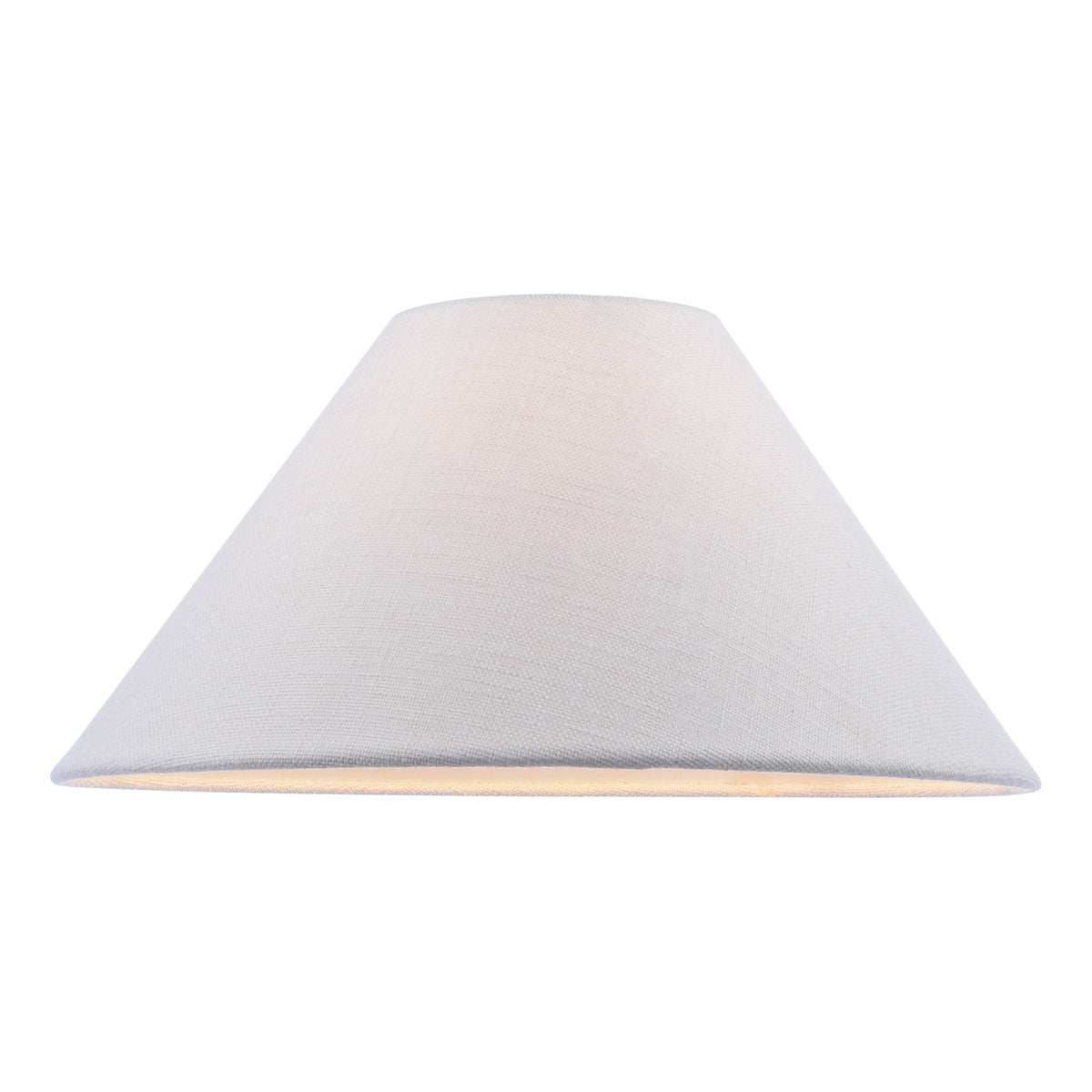 Dar Cleo Natural Linen Coolie Shade 44cm – from Amos Lighting + Home