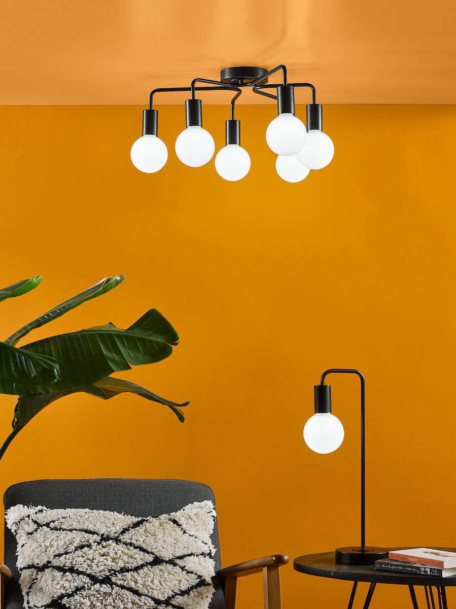 Dar Dena Table Lamp Matt Black – from Amos Lighting + Home