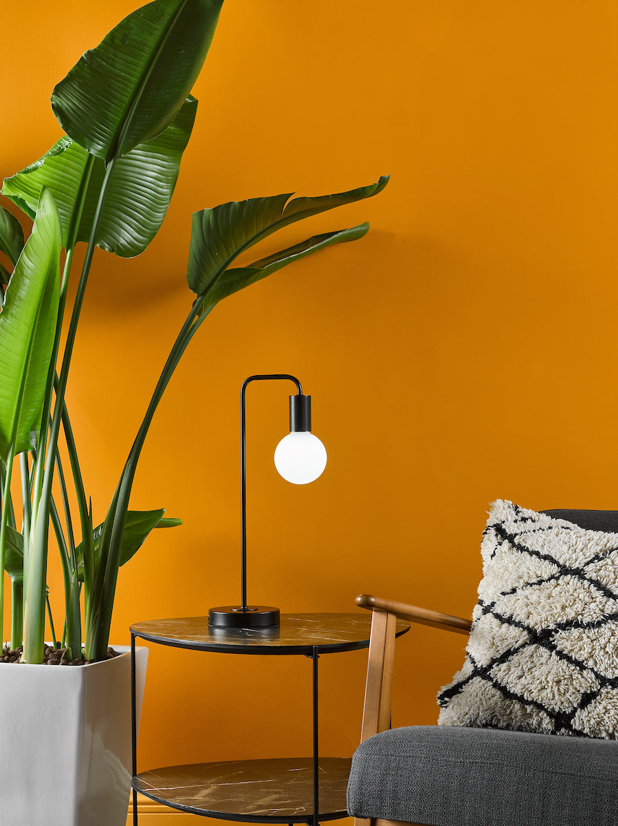 Dar Dena Table Lamp Matt Black – from Amos Lighting + Home