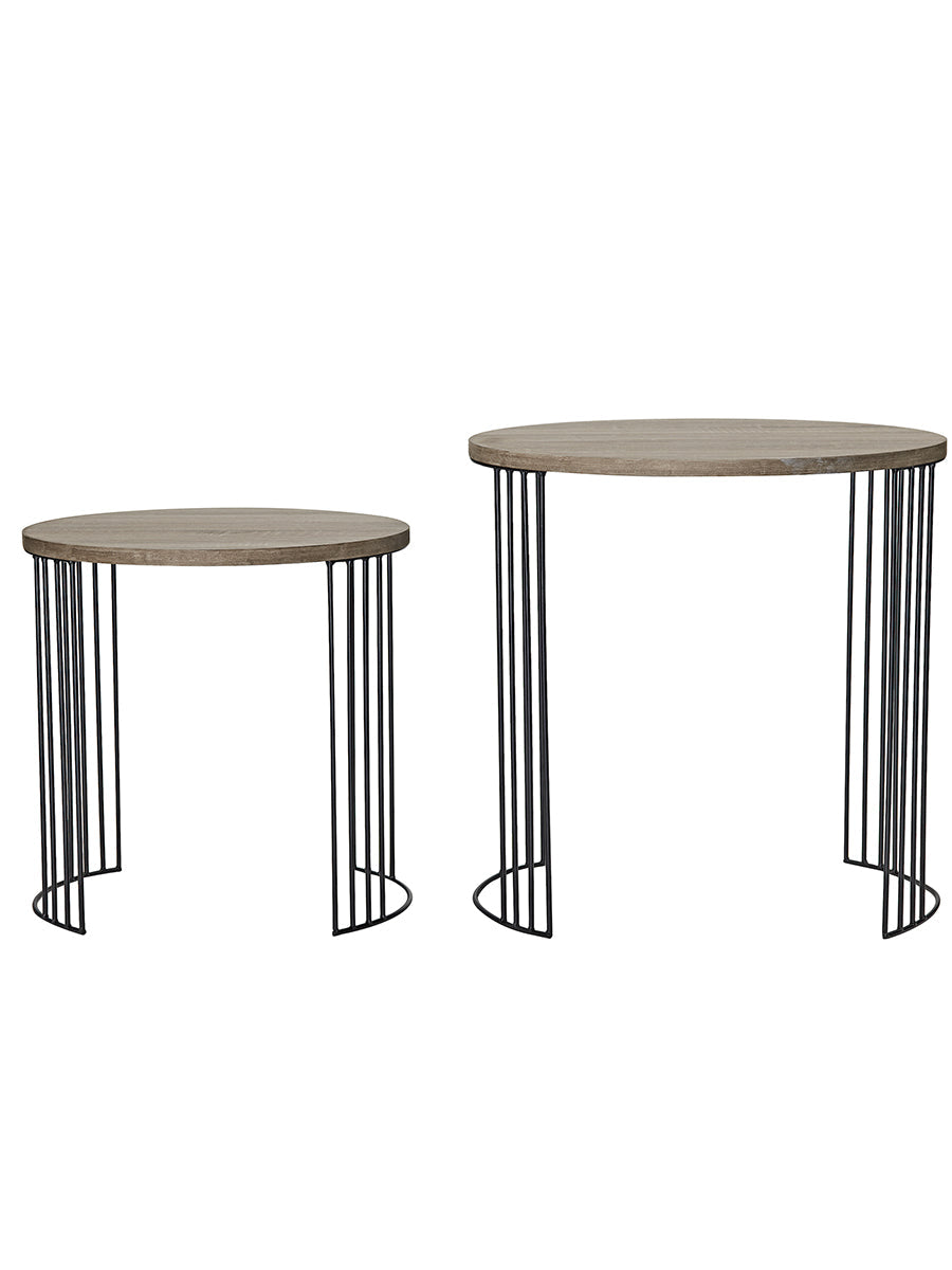 Dar Drum Nest of Tables Oak Effect – from Amos Lighting + Home