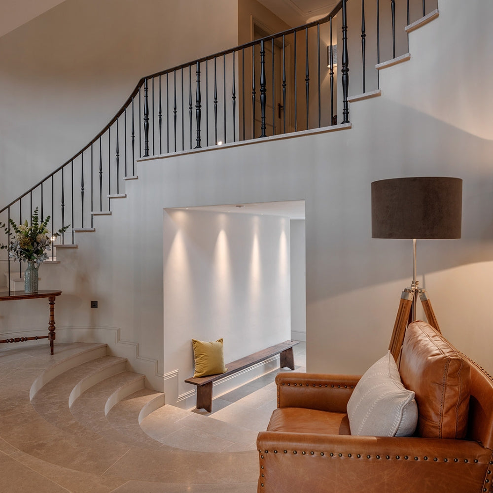 Dar Easel Tripod Floor Lamp Base Dark Wood – from Amos Lighting + Home