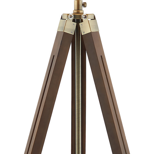 Dar Easel Tripod Floor Lamp Base Dark Wood – from Amos Lighting + Home