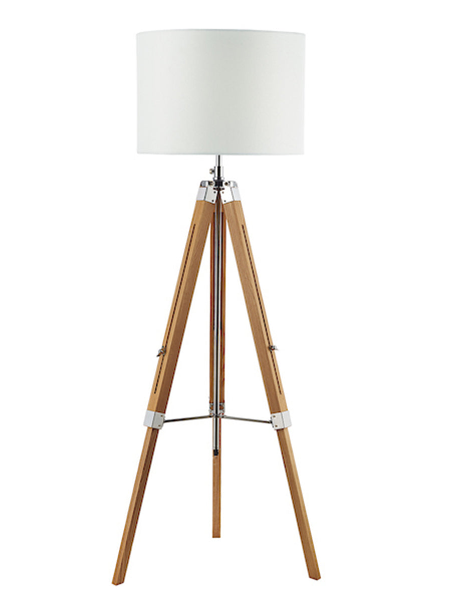 Dar Easel Tripod Floor Lamp Base Light Wood – from Amos Lighting + Home