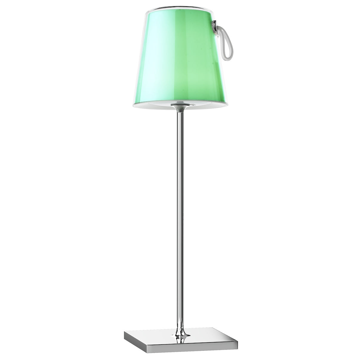 Dar Egor Table Lamp Polished Chrome and Colour Changing LED – from Amos Lighting + Home