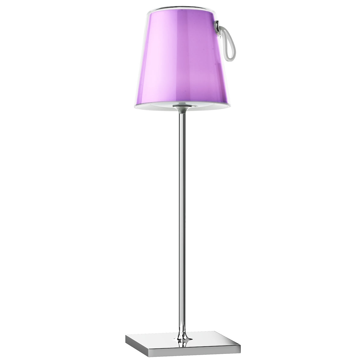 Dar Egor Table Lamp Polished Chrome and Colour Changing LED – from Amos Lighting + Home