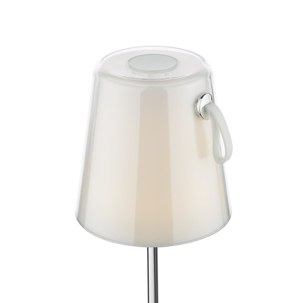 Dar Egor Table Lamp Polished Chrome and Colour Changing LED – from Amos Lighting + Home
