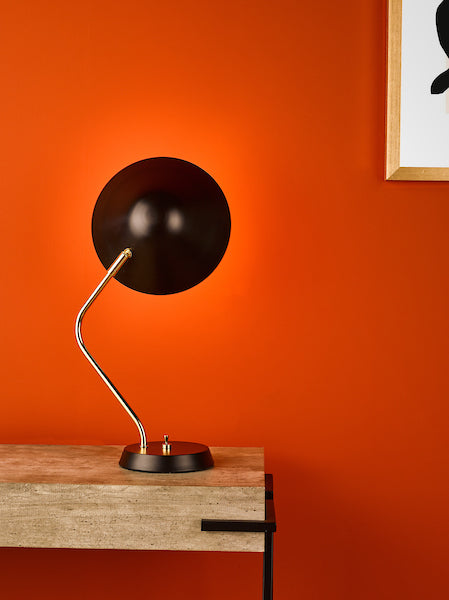 Dar Erna Table Lamp Polished Brass Satin Black – from Amos Lighting + Home