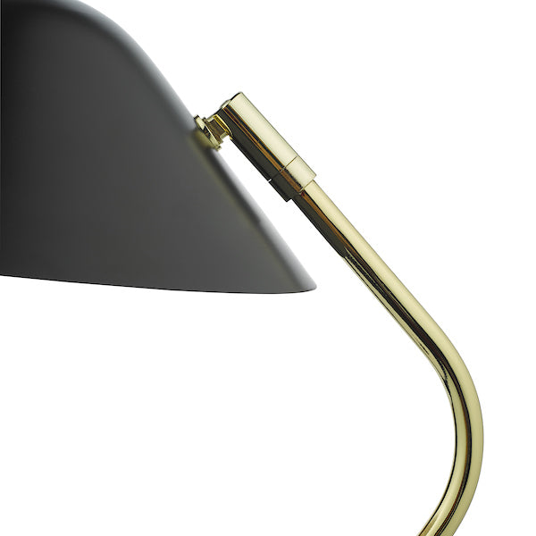 Dar Erna Table Lamp Polished Brass Satin Black – from Amos Lighting + Home