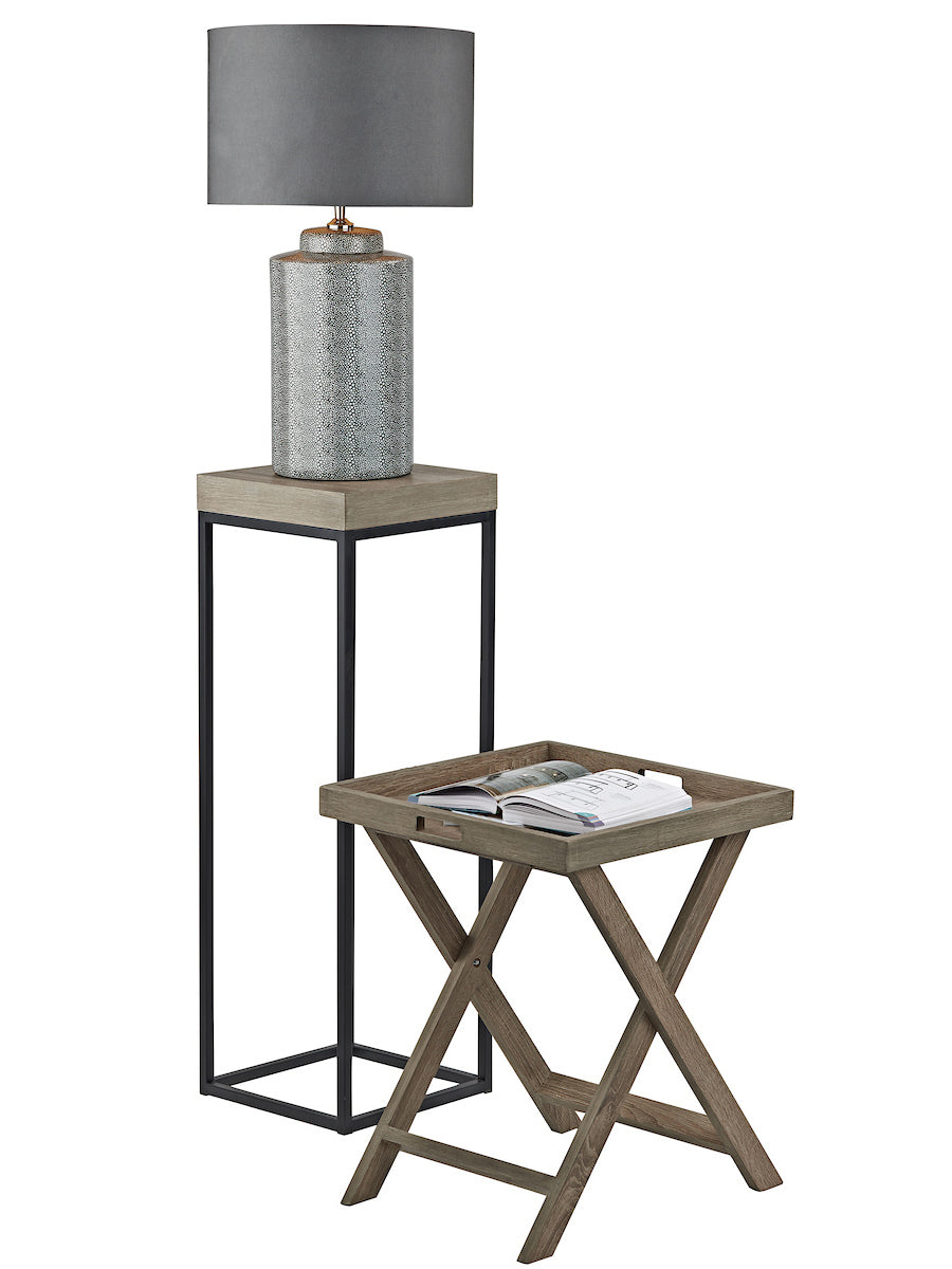 Dar Fabio Nest of 2 Plant Stands Oak Style Veneer – from Amos Lighting + Home