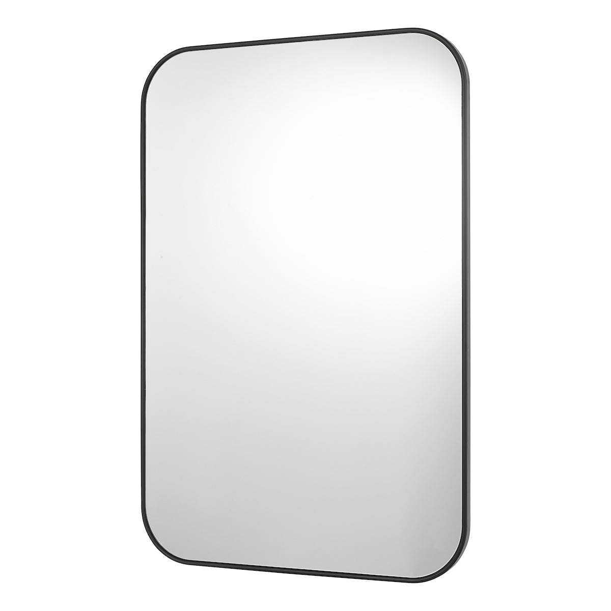 Dar Firuz Rectangle Mirror Thin Matt Black Frame 90 X 60cm – from Amos Lighting + Home